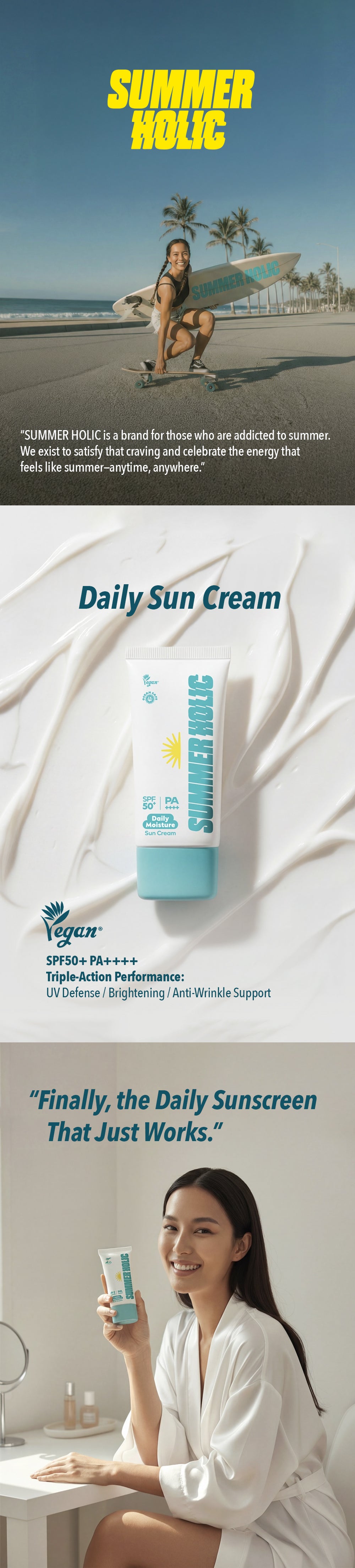 SUMMERHOLIC Daily Sun Cream 50ml