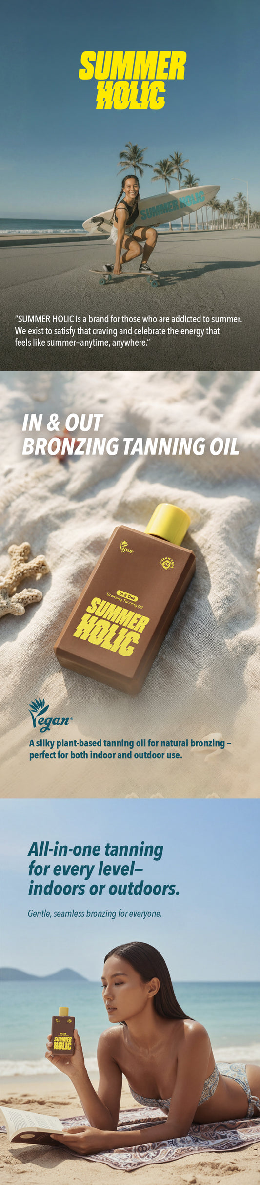 SUMMERHOLIC In & Out Bronzing Tanning Oil