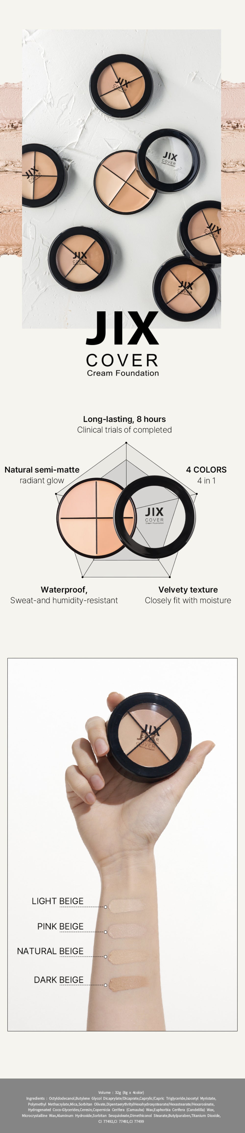 JIX COVER CREAM FOUNDATION