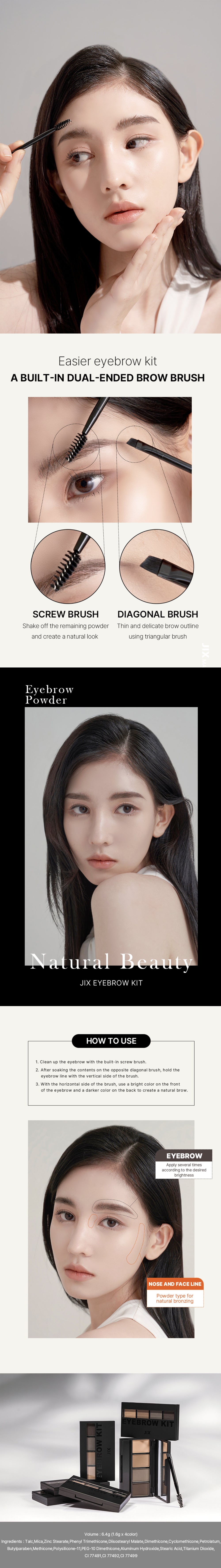 JIX 4Color Eyebrow kit