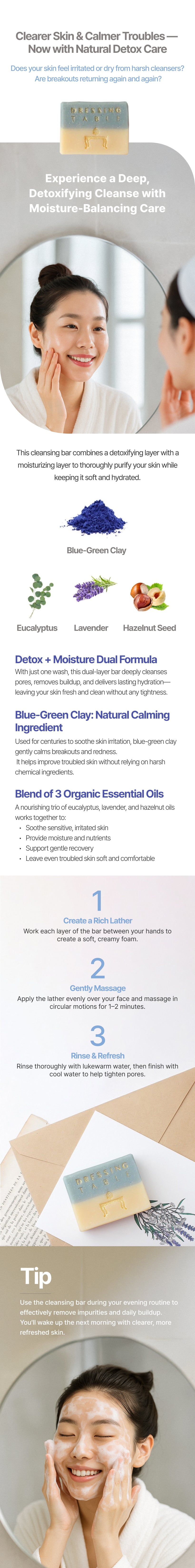 DRESSING TABLE Premium Natural Cleansing Bar 90g